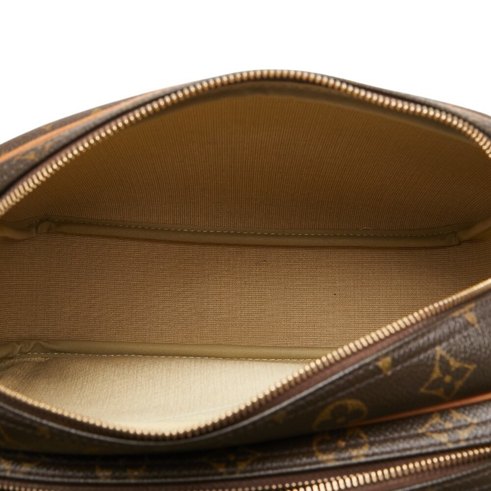 LOUIS VUITTON Authentic Brown Monogram Leather Shoulder Bag - Picture 12 of 15